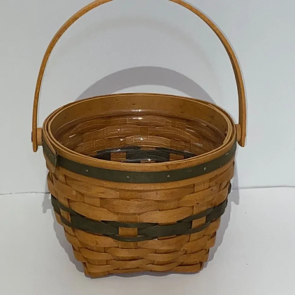 Longaberger Christmas Collection 1994 Edition Jingle Bell Woven Wooden Basket‎